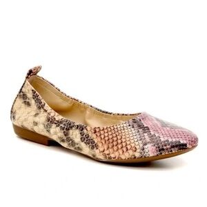 Vince Camaro Etheda Snakeskin Print Leather Ballet Flat size 9.5 M